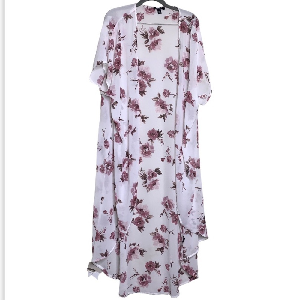 Torrid Floral Sheer Kimono Size 1/2 14-18